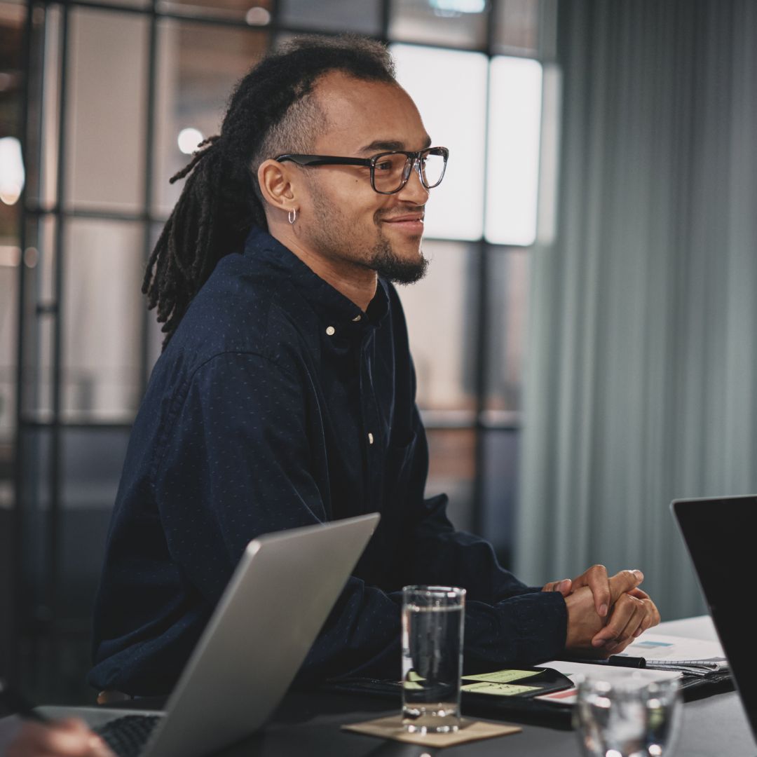 Criminal Justice professional in the office