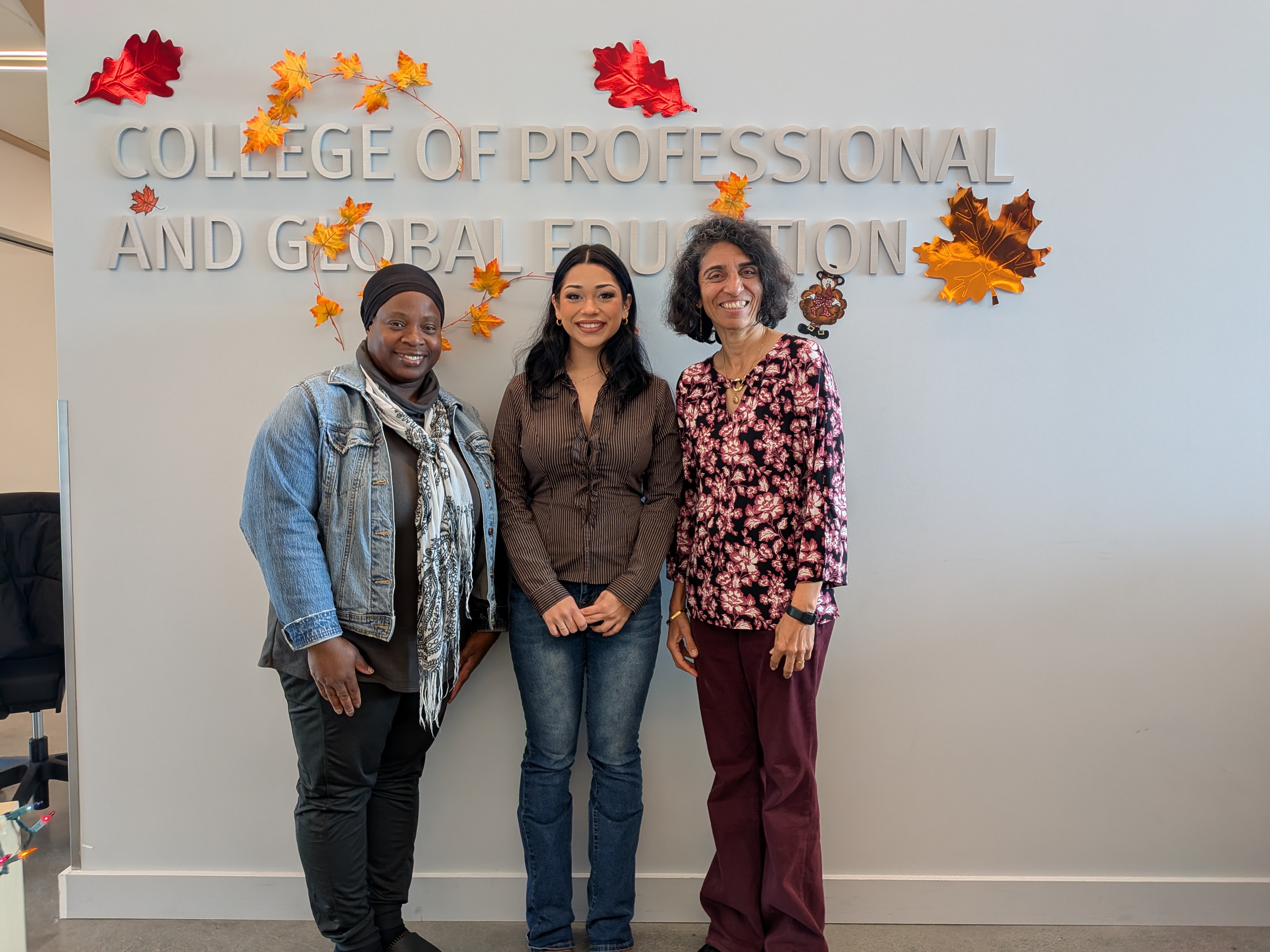 Ileana Rodriguez with Pre-Health Post-Bac staff