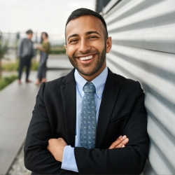 Businessman in a suit